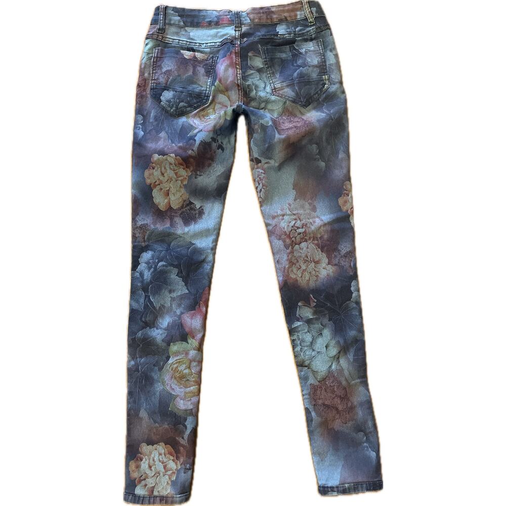 Tempo Paris Reverse Jeans Women’s S 28x28 Floral Skinny